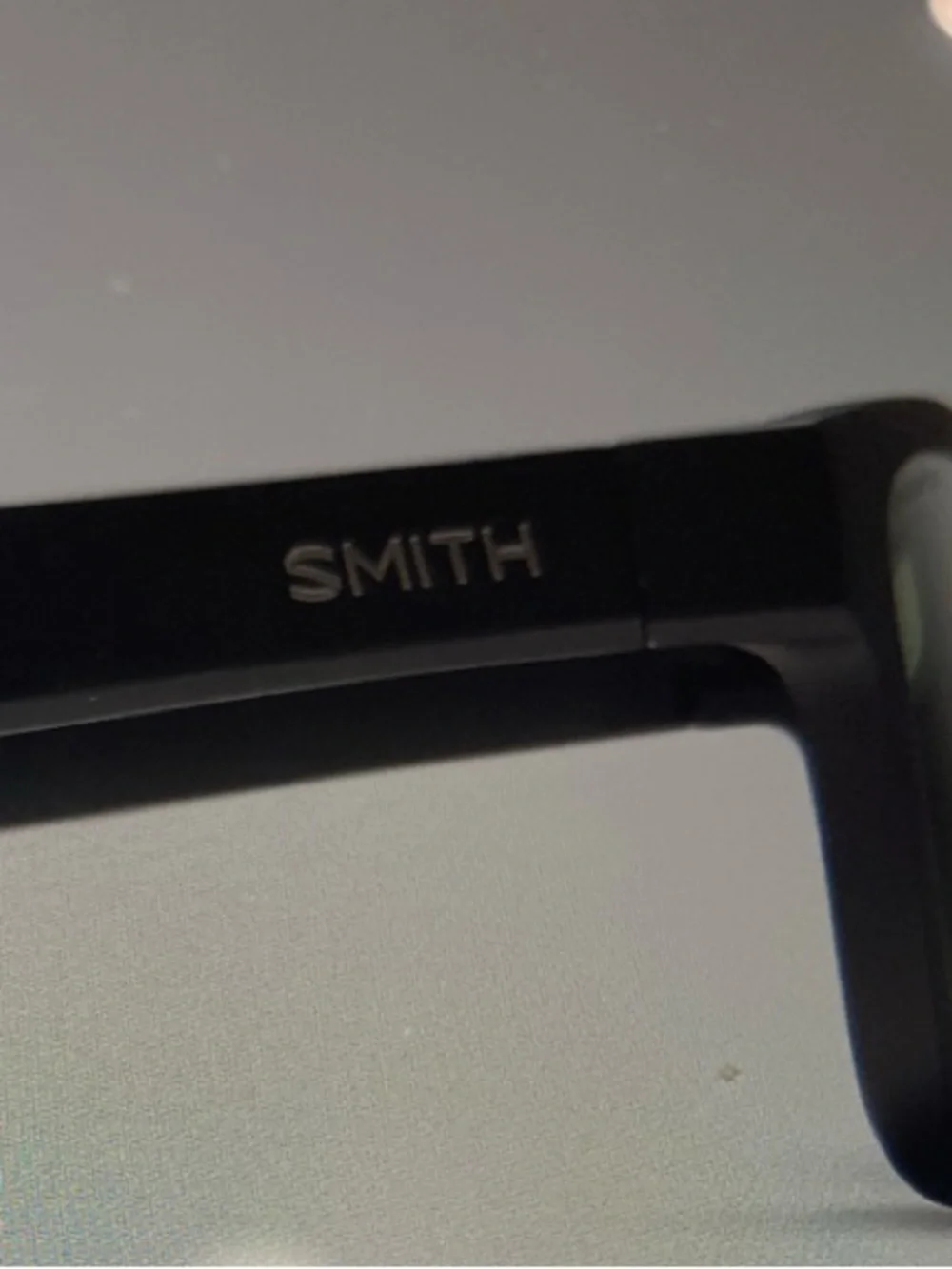Smith Optics Black Frame Sunglasses polarized gray green